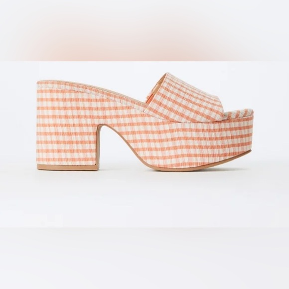 🌹NIB:JUSTFAB ESMIE BLOCKED HEEL PLATFORM SANDALS - Picture 4 of 12